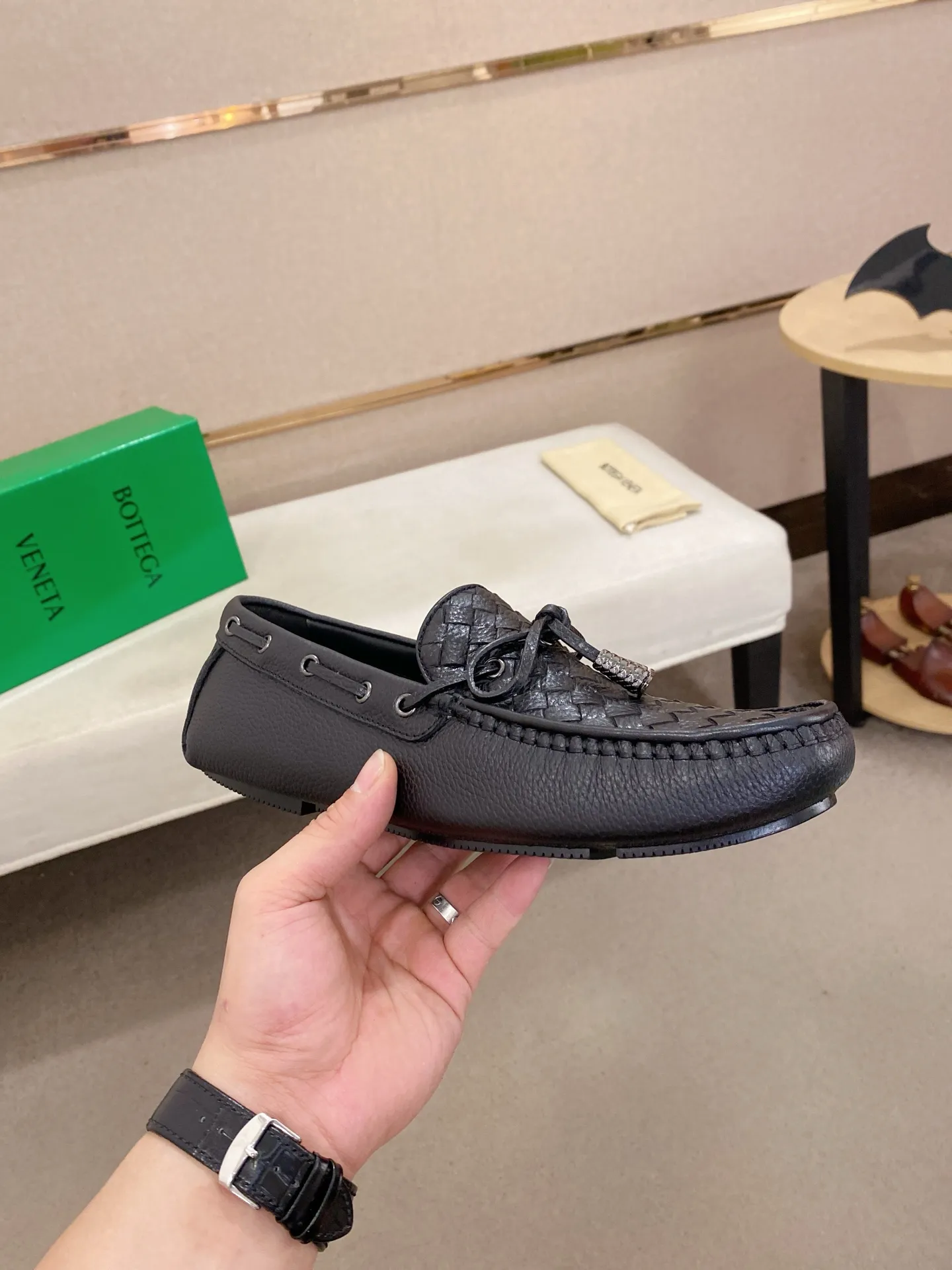 Men's shoes 💰 400💰 (Niu Li + Niu Pad) [BV] latest hot style‼ ️Casual men's shoes, uppers imported deer pattern first-layer cowhide ➕Full imported cowhide lining✔️Exquisite workmanship, excellent foot feel, special rubber soles✔️, cool and fashionable, the latest fashion, fashionable outsole, hurry up. Code number: 38-44 (can be customized to 37.45, non-refundable)